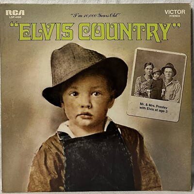 Elvis Presley - Elvis Country | 1971 LP, Vinyl w/orig. 8-track add sleeve (VG)