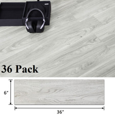 36-Pack Peel Stick Luxury PVC Vinyl Flooring Tile 54 Sq.Ft Adhesive Wood Plank