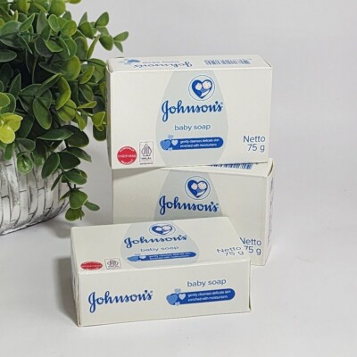 ( Pack of 3 ) Johnson's Baby Soap Bars | 75 g | FREE SHIPPING