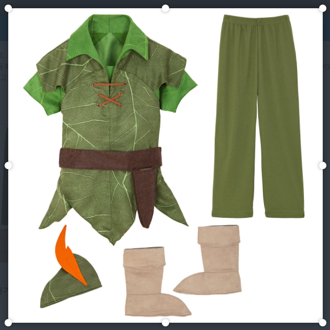 Disney Store] Peter Pan Costume for Kids 2020 Size 5/6