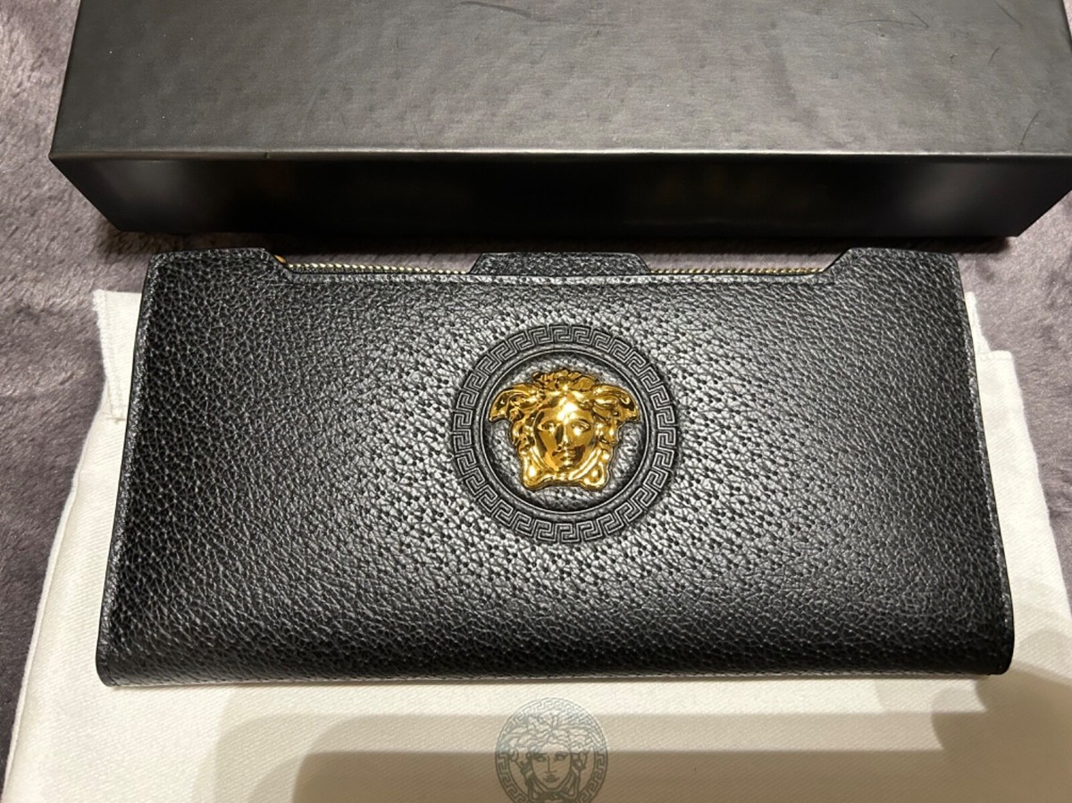 長財布 VERSACE [Versace] SS25 Wallet 1018746_1A131711B00V La Medusa Long Wallet Black | VERSACE CA