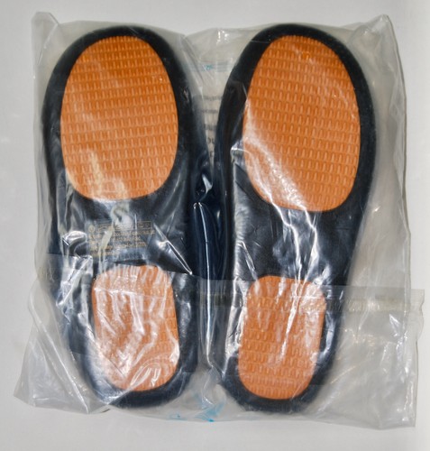 Nuove ciabatte zoccoli uomo blu navy erica foderate in peluche suola gomma uomo US 8 - Foto 8 di 8
