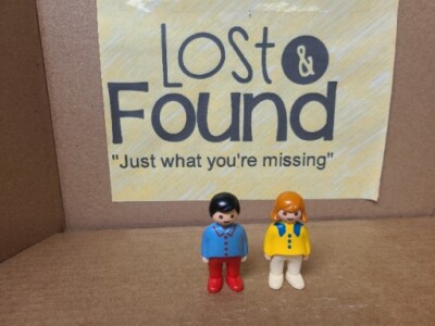 Vintage 1990 Playmobil Small Figures Boy & Girl **SEE PICS**