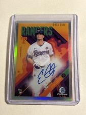 2024 Bowman Chrome Evan Carter Auto Bowman Ascensions 41/150 Orange RC