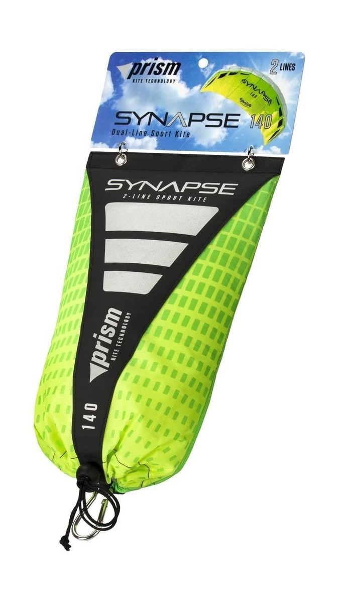 Prism Synapse 140 Dual-Line Parafoil Kite - Easy To Fly, No Frame, Travel-Friendly Kite For Beginners & Kids