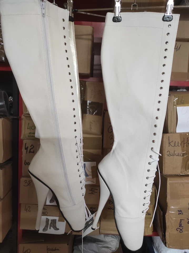 Handmade Ballet stiefel leder  VIELE FARBEN  Gr 38 - 47 RV, neu 20 cm Absatz, PL - Bild 2 von 4