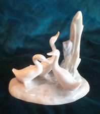NAO by Lladro Group of Geese Excellent Condition.