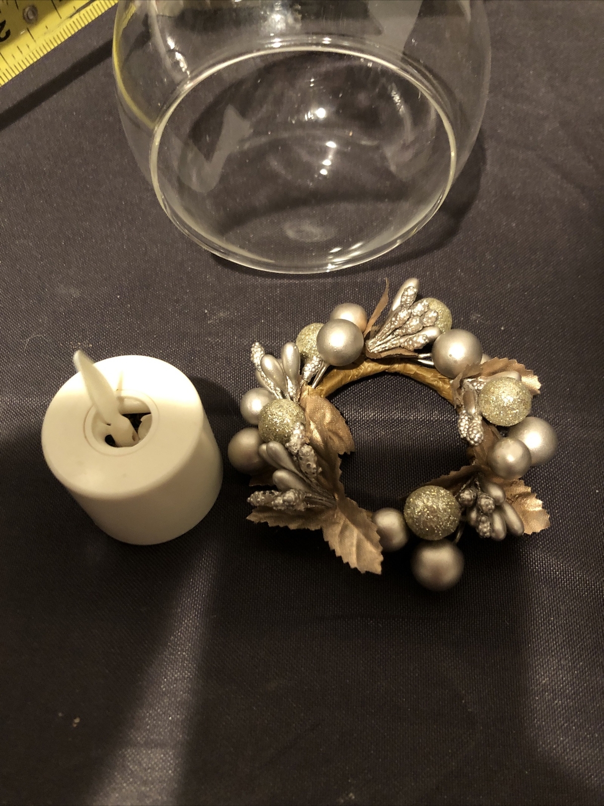 Luminara Flameless Berry Tea Light Candle Glass Ornaments eBay