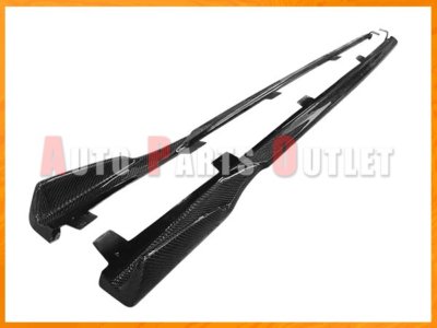 AG Style Carbon Fiber Side Skirt Lip For 15-18 LEXUS F-Sport RC200t RC350 Only