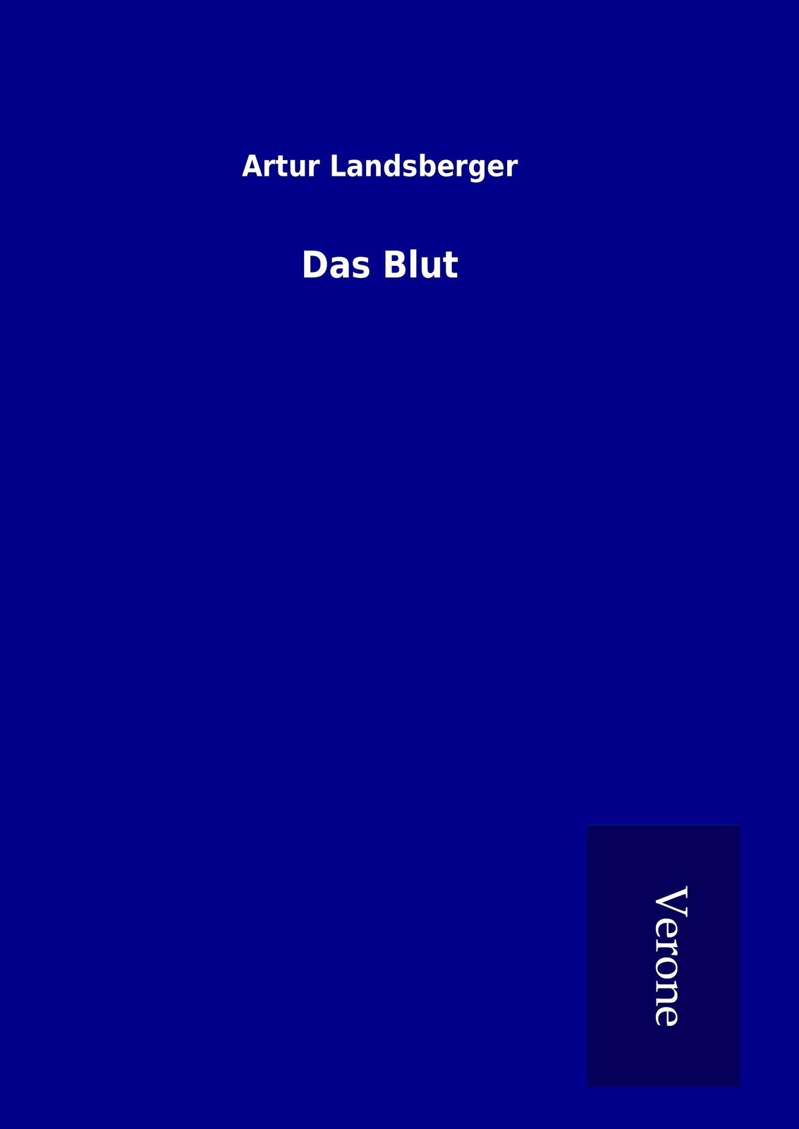 Thumbnail - Artur Landsberger | Das Blut | Buch | Deutsch (2016) | 244 S.