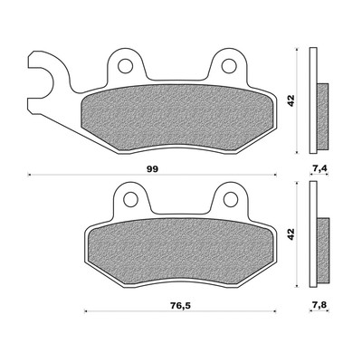 Motorcycle Front Brake Pads For Triumph Street tri... - Grandado