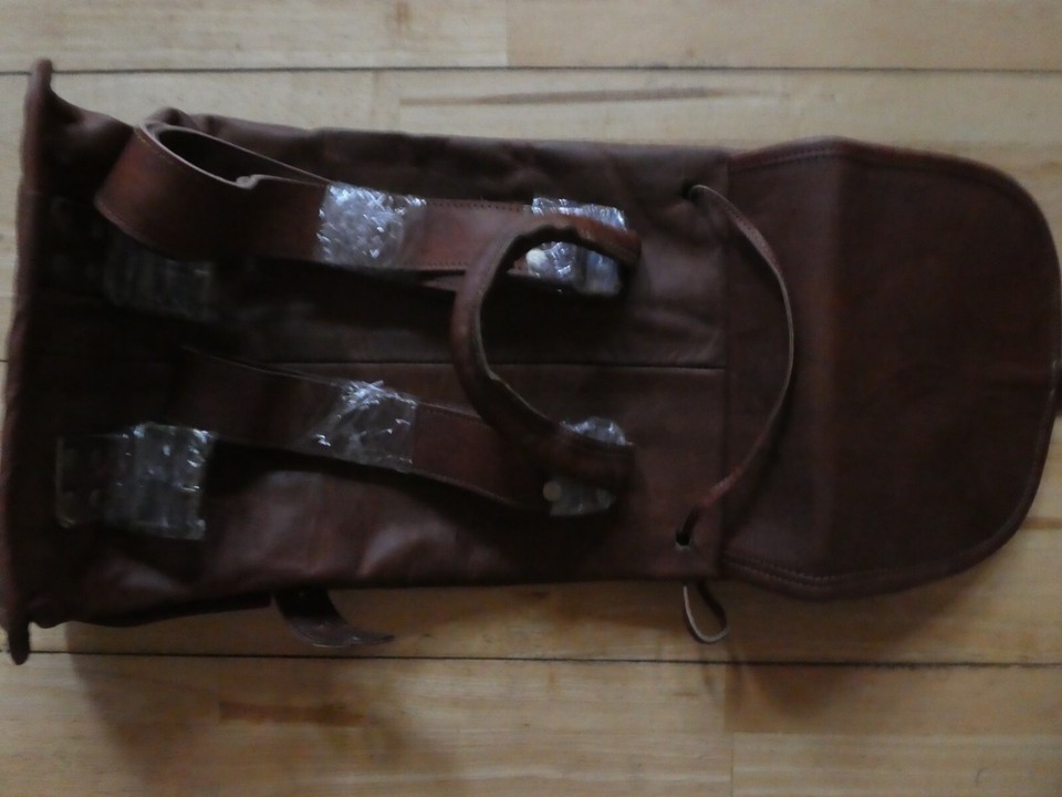 Brand new small leather backpack eBay