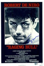 MARTIN SCORSESE SIGNED AUTOGRAPH RAGING BULL 12X18 PHOTO POSTER BAS BECKETT