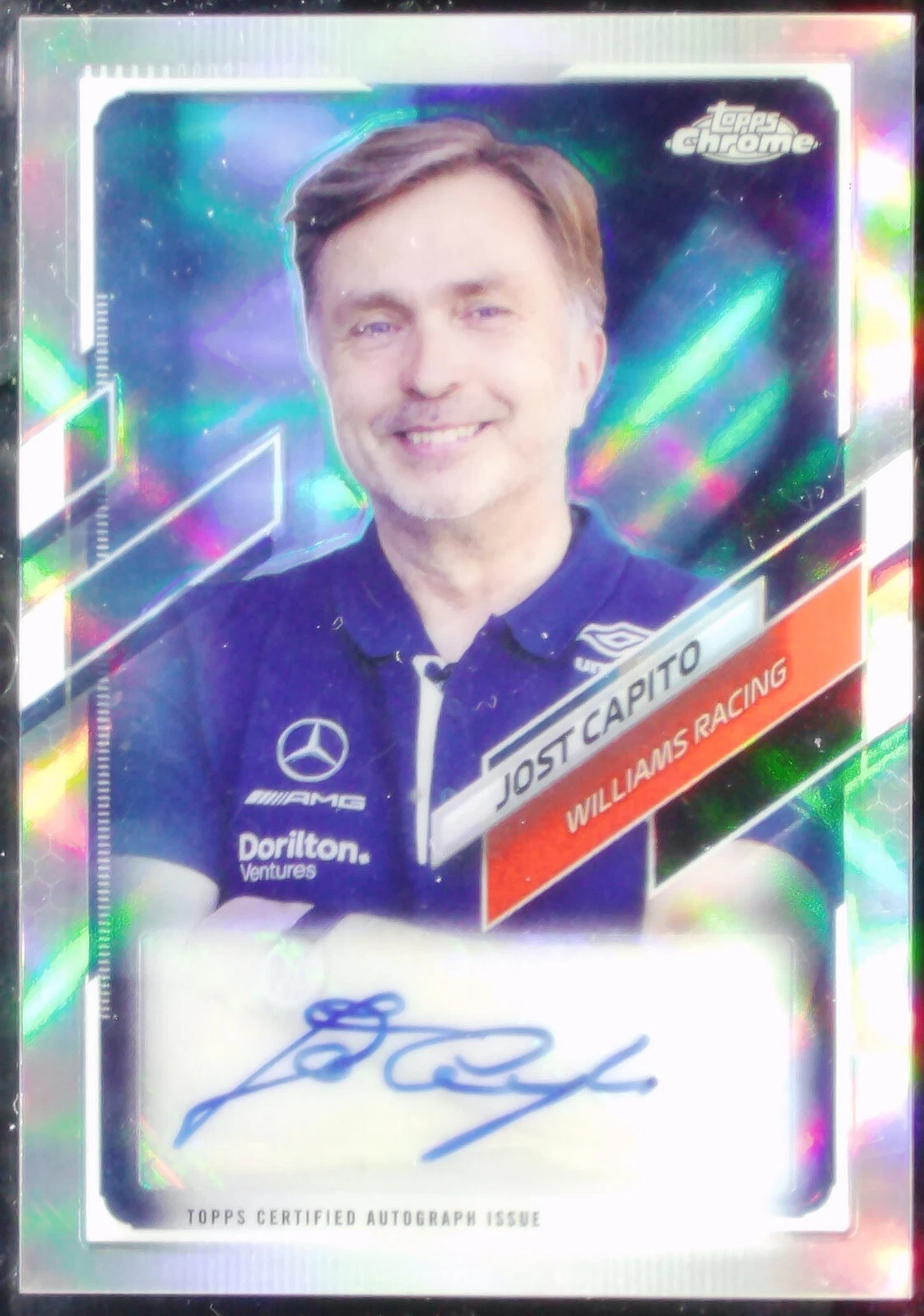 2021 Topps Chrome Formula 1 Jost Capito Autograph Refractor Auto RC CA-JC /165