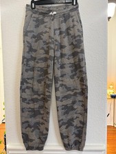 Old Navy Gray Camo Jogger Sweatpants Boys XL 14-16 Cozy Fleece Lounge Pants