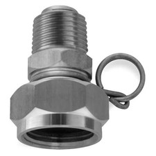Sani-Lav Swivel Hose Adapt,SS,1/2 InMNPT,2 In L N11S 2" Stainless Steel