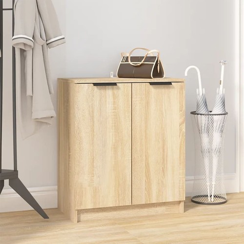 vidaXL Scarpiera Rovere Sonoma 59x35x70 cm in Legno Multistrato - Foto 1 di 10