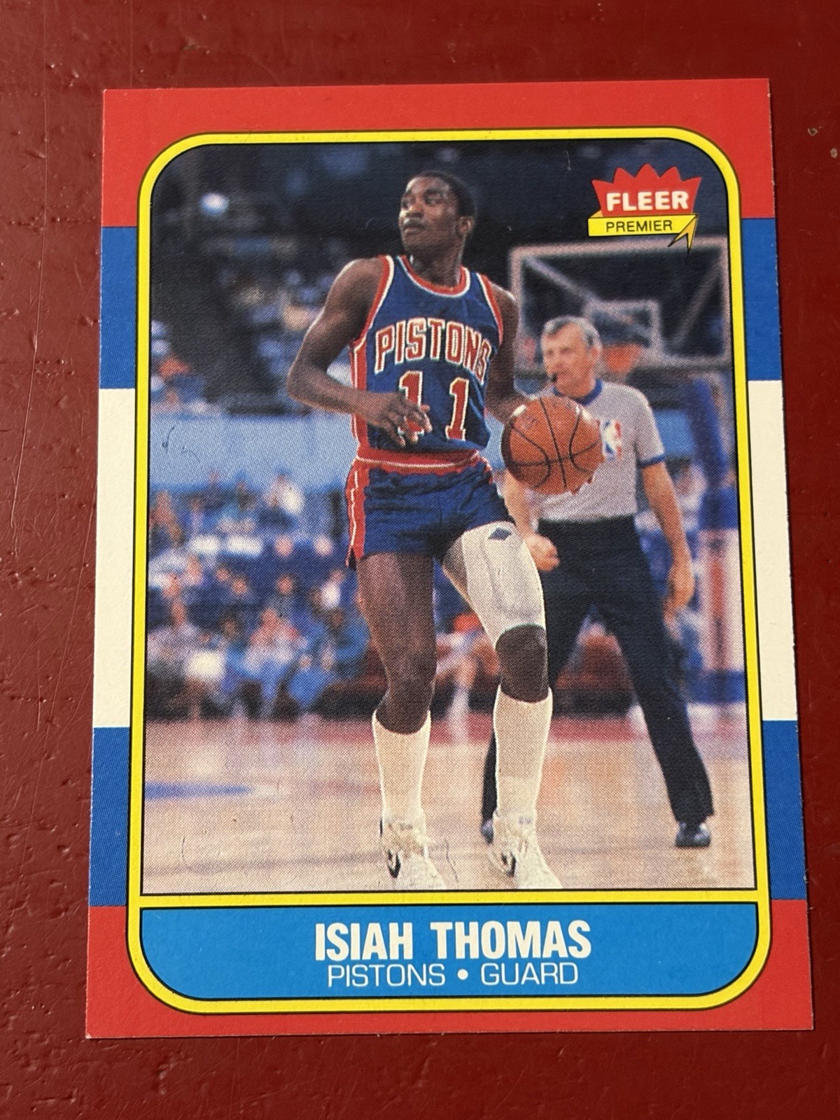 Fleer 1986 Fleer Isiah Thomas Base Set #109 Detroit Pistons NBA