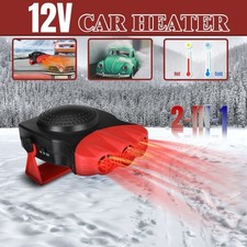 12V Portable Car Ceramic Heater Window Demister Defroster Truck Auto Heating Fan