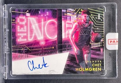 2024-25 PANINI NOIR - CHET HOLMGREN - NEO NOIR AUTOGRAPH AUTO Jersey Match #7/10