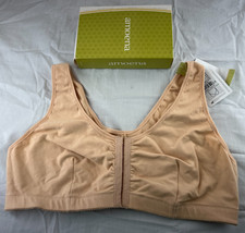 AMOENA Post Surgery Bra Mastectomy POCKETED BRA Soft Cotton Front Fastening Bra