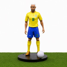 Figura de fútbol Neymar Brasil #10 19 cm PVC estatua fútbol juguete Copa Mundial 2026