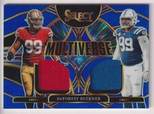 DEFOREST BUCKNER 2025 PANINI SELECT FOOTBALL JERSEY RELIC CARD #MVJ-DBR