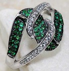 3CT Heat Treated Green Tourmaline 925 Sterling Silver Ring Jewelry Sz 8 L1-2 — photo 2