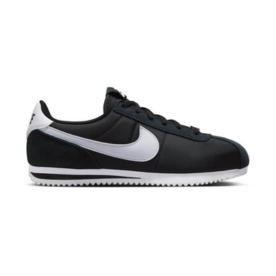 GRADE SCHOOL NIKE CORTEZ TEXTILE_BLACK/WHITE IH7654-002-SIZE 7