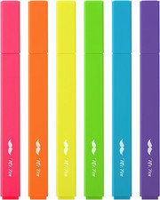 Mr. Pen- Aesthetic Highlighters, 6Pcs, Chisel Tip, Vibrant Colors, Assorted Colo
