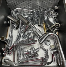 Huge Lot Bathroom/ Kitchen Chrome Fixtures Faucets Handles Piping Etc (Photos)