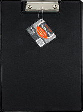 C Line Black Clipboard Folder with Pocket Durable Office Supply 1 Count