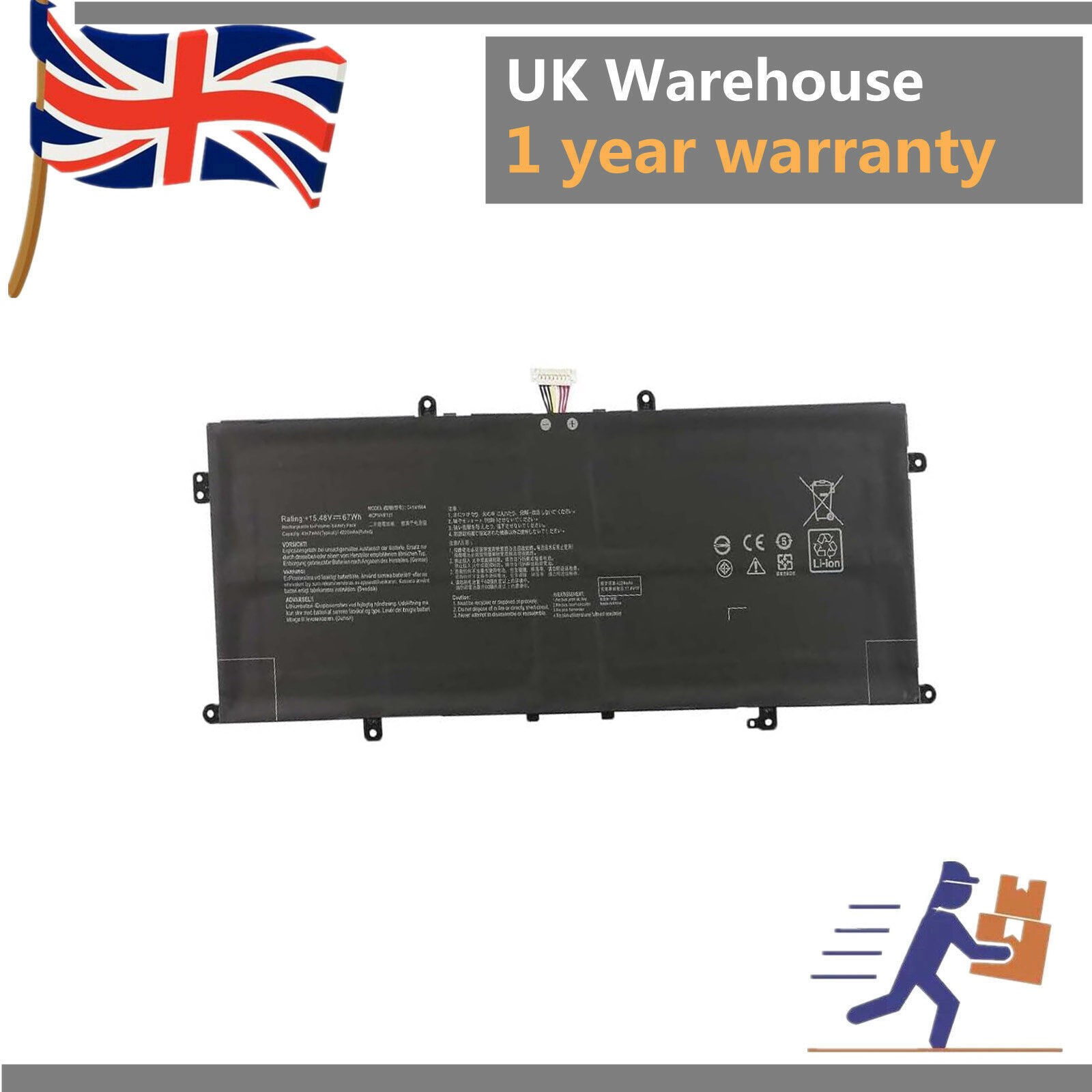 for Asus C41N1904 Battery UX363J UX363E UX325J Zenbook 15.48V 67Wh