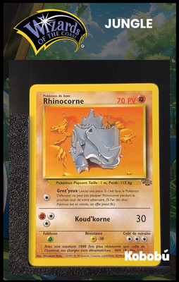 Carte Pokémon Rhinocorne 61/64 Edition 2 Ed 2 Jungle Wizards 7