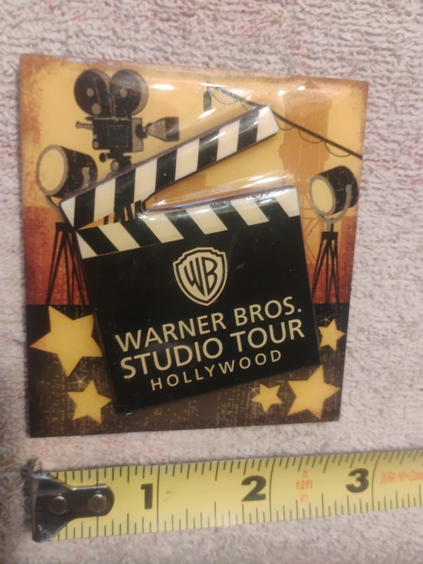 Warner Bros Studio Tour Hollywood Exclusive Clapboard Wood Magnet New