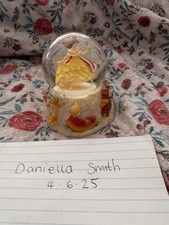 Disney Store Belle Beauty And The Beast Snow Globe. 9.5cm. Great Condition. 