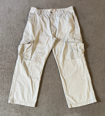 VTG Y2K Levi's Men's Loose Straight Wide Leg Cargo Pants - Size 36 x 30