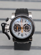 Graham Chronofighter oversize quadrante grigio, data e lancette arancioni edizione limitata 066/300 
