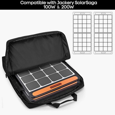 Storage Bag for 2 Solar Panels Carrying Case for Jackery SolarSaga 100W 200W