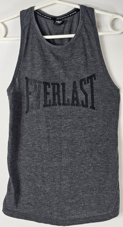 EVERLAST Ladies Singlet Tank Top Size 6 Grey Sports Activewear Gym
