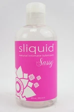 New Sliquid Sassy Water Based Personal Lubricant Gel Natural 8.5oz Unscented