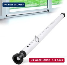 Sliding Door Security Bar, 17-50 Inch Adjustable, Window Security Bar with Rubbe