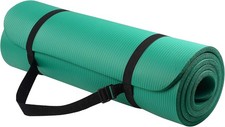 Fitvids Yoga Mat, 1/2-Inch Extra Thick High Density Exercise Mat, Anti-Tear Exer