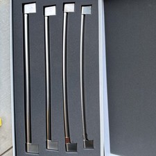 GE Café Refrigerador Acero Inoxidable Kit de 4 Manijas Puerta Francesa Refrigerador CXQB4H4PNSS