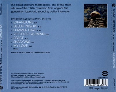 LONNIE LISTON SMITH/LONNIE LISTON SMITH & THE COSMIC ECHOES - EXPANSIONS NEW CD