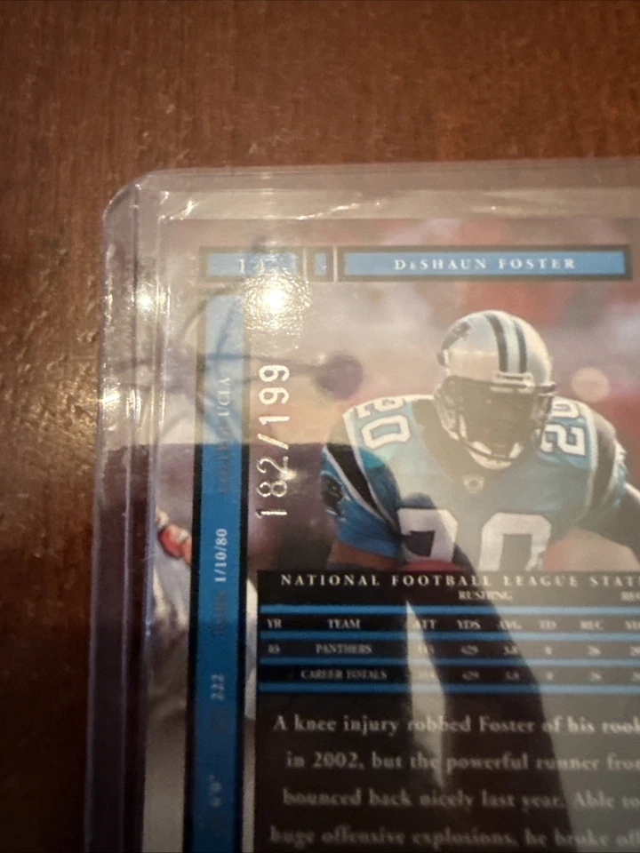 2004 Playoff Honors Xs /199 DeShaun Foster #14 - Image 2 of 3
