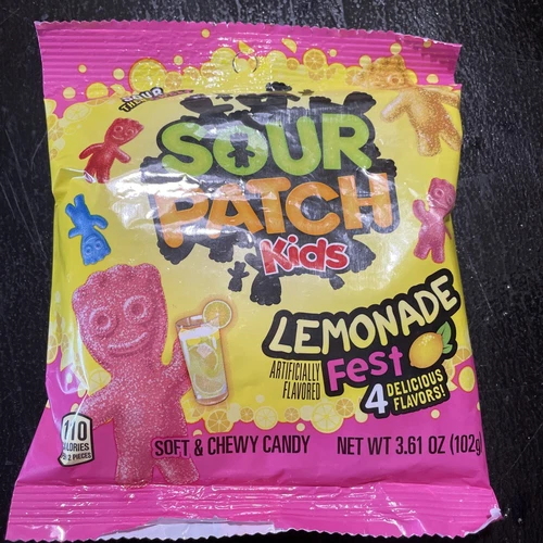 Limited Edition & Rare - Sour Patch Kids Lemonade Fest -4 delicious flavors ￼