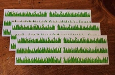 Mrs. Grossman Three Sticker Strips ~ Green Grass