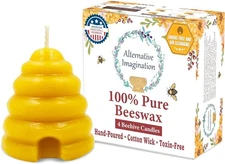 Alternative Imagination Beehive Votive Pure Beeswax Candles 4pk Unscented Natura