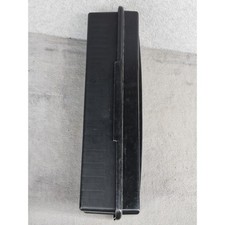 Alpha Black Plastic Storage Box Organizer Hinged Lid Made in USA Cassette Case